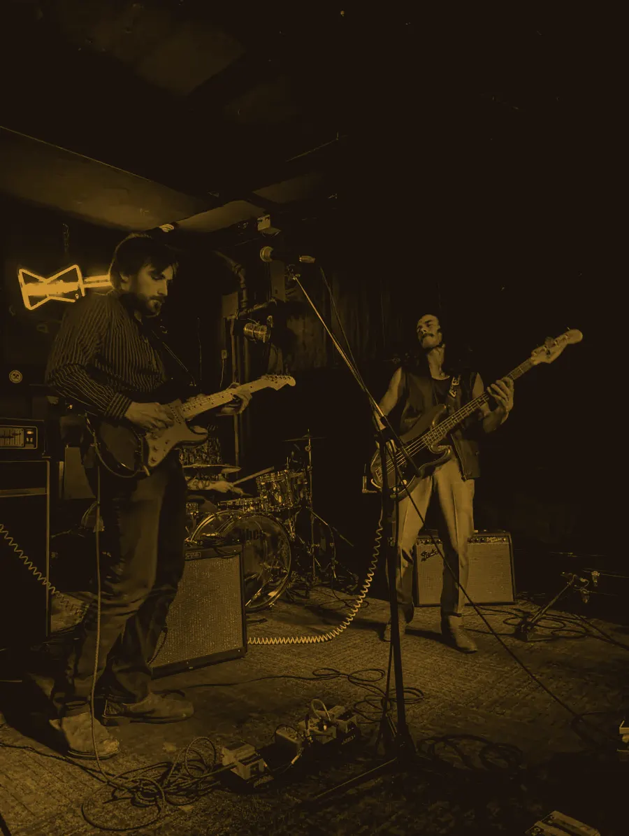 Ultracrepidarian performing under blue light